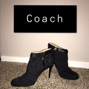 Coach 7.5 heels boots